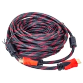 Powermaster PM-30705 Örgülü 3D 24K Altın Uçlu 25 Metre 1.4V HDMI Kablo - 1