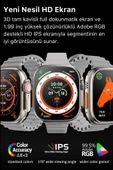 Watch 8 Ultra Series Ios Android Uyumlu Spor Sağlık Sensörlü 45mm Ultra Akıllı Saat - 6