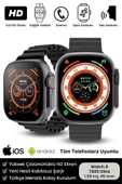 Watch 8 Ultra Series Ios Android Uyumlu Spor Sağlık Sensörlü 45mm Ultra Akıllı Saat - 1