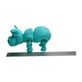 3d Hareketli Oyuncak Su Aygırı & Dekor - Turkuaz thumbnail 8