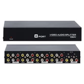 Powermaster PM-4832 8 Port Video Stereo Audio Dağıtıcı Çoğaltıcı 1024X768-85HZ - 1