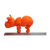 3d Hareketli Oyuncak Su Aygırı & Dekor - Turuncu thumbnail 8