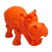 3d Hareketli Oyuncak Su Aygırı & Dekor - Turuncu thumbnail 2