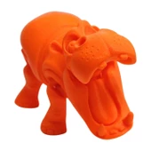 3d Hareketli Oyuncak Su Aygırı & Dekor - Turuncu thumbnail 5