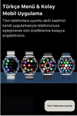Yeni Nesil SK4 Ultimate Amoled HD Oval Ekran Spor Sağlık Sensörlü IOS Android Uyumlu Akıllı Saat - 3