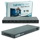 Powermaster PM-14218 1 Giriş 8 Çıkış Port 1080P FHD HDMI Dağıtıcı Splitter (8Li Çoklayıcı) - 1
