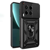 Gpack Tecno Camon 30 Kılıf Pars Sürgülü Vega Yüzüklü Sert Silikon - 1