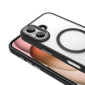 Gpack Apple iPhone 16 Kılıf Wireless Şarj Özellikli Buttom Magsafe Silikon Kapak thumbnail 3