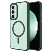 Gpack Samsung Galaxy S23 FE Kılıf Wireless Şarj Özellikli Buttom Magsafe Silikon Kapak thumbnail 4