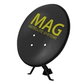 MAG 70 CM Ofset Siyah Çanak Anten (Küçük Mount) (10Lu Paket) - 1