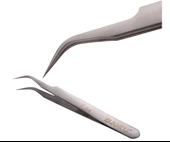 Baku BK-A3-7-SA Paslanmaz Çelik Eğri Uç Cımbız - 1