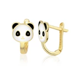 Panda Altın Çocuk Küpe - 1