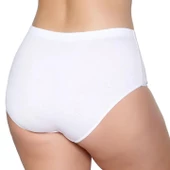 12 Adet Gümüş Bayan Battal Ribana Bato Külot Beyaz 3040 thumbnail 2