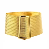 14 Ayar Altın 15 Sıra Trabzon Hasır Bileklik - 1