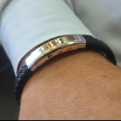 İki Renkli Erkek Altın Bileklik - 2