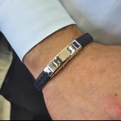 İki Renkli Erkek Altın Bileklik - 1