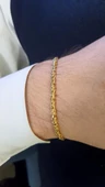 Erkek Kral Zincir Altın Bileklik 14 Ayar - 2