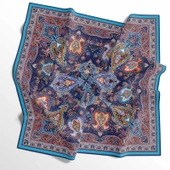 90 X 90 İpek Vual  İnce Eşarp - 03576 - 5