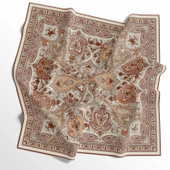 90 X 90 İpek Vual  İnce Eşarp - 03576 - 2