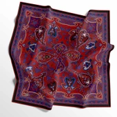 90 X 90 İpek Vual  İnce Eşarp - 03576 - 6