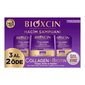 Bioxcin Collagen & Biotin Hacim Şampuanı 3 Al 2 Öde 300 ml - 1