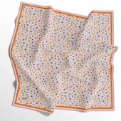 90 X 90 İpek Vual  İnce Eşarp - 03575 - 2