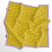 90 X 90 İpek Vual  İnce Eşarp - 03575 - 4