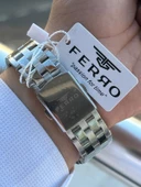 Ferro Çelik Kordon İç Fonksiyonları Aktif Chronograph 30 Mt Su Geçirmez Erkek Kol Saati EFM.31378.A6 - 6