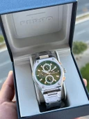 Ferro Çelik Kordon İç Fonksiyonları Aktif Chronograph 30 Mt Su Geçirmez Erkek Kol Saati EFM.40132.A6 thumbnail 1