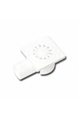 50 Lik Yandan Çıkışlı Yer Süzgeci 10X10 Cm Beyaz Plastik 10 ADET - 1