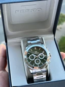 Ferro Çelik Kordon İç Fonksiyonları Aktif Chronograph 30 Mt Su Geçirmez Erkek Kol Saati EFM.11458.A6 thumbnail 1