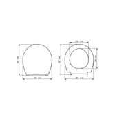 Visam Leylak Yavaş Kapanan Termoplast Klozet Kapağı (Üstten Sıkmalı) thumbnail 3