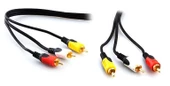 POWERMASTER 2 RCA ERKEK + 3.5 MM STEREO ERKEK GOLD 3 METRE 1.KALİTE KABLO - 3