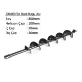 Tek Bıçak Toprak Burgu Ucu 10cm - 1