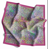 90 X 90 Dijital Bambu Kraş Eşarp -03564 - 5