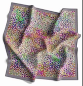 90 X 90 Dijital Bambu Kraş Eşarp -03564 - 3