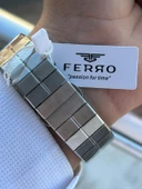 Ferro Çelik Kordon İç Fonksiyonları Aktif Chronograph 30 Mt Su Geçirmez Erkek Kol Saati EFM.43002.A3 thumbnail 5