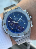 Ferro Çelik Kordon İç Fonksiyonları Aktif Chronograph 30 Mt Su Geçirmez Erkek Kol Saati EFM.43002.A3 thumbnail 1