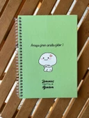 Zamansız haftalık planlayıcı , tarihsiz ajanda , süresiz ajanda , stickerlı spiralli sert kapak - 1