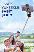 Torima Q12 Çok Amaçlı Tripod Kumandalı Selfie Çubuğu Siyah - 2