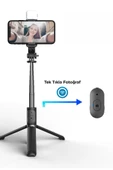 Torima Q02S Çok Amaçlı Tripod Kumandalı Işıklı Selfie Çubuğu Siyah - 2
