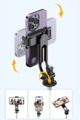 Torima Q12 Çok Amaçlı Tripod Kumandalı Selfie Çubuğu Siyah - 6