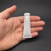 Beyaz Boş Krem Tüpü Fliptop Kapaklı 10ml , Beyaz Merhem Tüpü ,  Lipgloss Tüp 10 ml x 3 Adet thumbnail 1