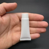 Beyaz Boş Krem Tüpü 10ml , Merhem Tüpü ,  Beyaz Lipgloss Tüp 10 ml x 3 Adet - 1