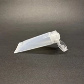 Boş Krem Tüpü Fliptop Kapaklı 10ml , Şeffaf Merhem Tüpü ,  Lipgloss Tüp 10 ml x 3 Adet thumbnail 1