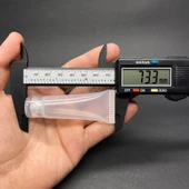 Boş Krem Tüpü Fliptop Kapaklı 10ml , Şeffaf Merhem Tüpü ,  Lipgloss Tüp 10 ml x 3 Adet thumbnail 2