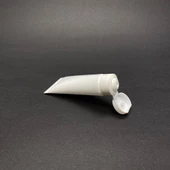 Beyaz Boş Krem Tüpü Fliptop Kapaklı 10ml , Beyaz Merhem Tüpü ,  Lipgloss Tüp 10 ml x 3 Adet thumbnail 2