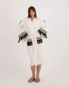 Bornoz ,Plaj Kıyafeti,Kimono , Kaftan ,Sabahlık  Yaşam Çarkı Sırt Baskılı - 6