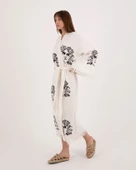 Bornoz ,Plaj Kıyafeti,Kimono , Kaftan ,Sabahlık  Medusa Baskılı - 11