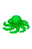 3 Boyutlu Hareketli Ahtapot Oyuncak & Masa Dekoru - Neon Yeşil thumbnail 4